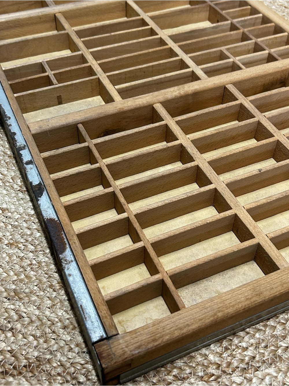 Vintage Hamilton Letterpress Typeset Printers Tray Wooden Curio Display Shelf - Picture 4 of 8